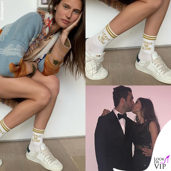 Bianca Balti giacca Alanui calze High Heel Jungle Socks sneakers Hide and Jack 6