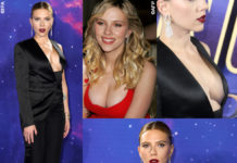 Scarlett Johansson Avengers Endgame Londra completo Tom Ford Golden Globe 2006 2