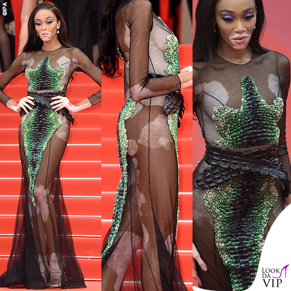 Winnie Harlow Cannes 2019 abito Ralph and Russo 1