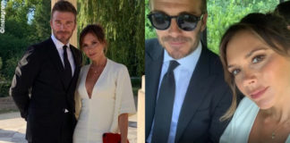 Victoria e David Beckham anniversario Versailles abito Victoria Beckham 6