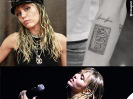 Miley Cyrus tatuaggio