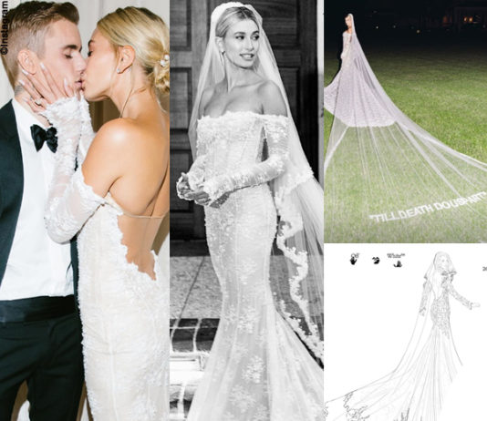 Justin Bieber e Hailey Baldwin: i dettagli dell'abito da sposa