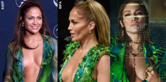 Jennifer Lopez jungle dress Versace 2000 2019 2020