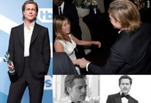 Brad Pitt testimonial di Brioni e Jennifer Aniston