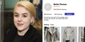 Isabella Cruise vende i vestiti usati su internet