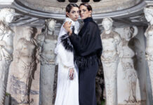 Elettra: Asia Argento e Anna-Lou Castoldi nel fashion movie Aelektra con abiti Antonio Grimaldi