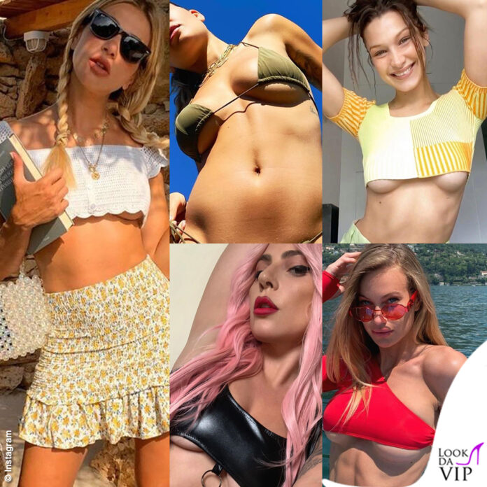 Ecco l'underboob di Clizia Incorvaia, Rita Ora, Bella Hadid, Lady Gaga e Taylor Mega