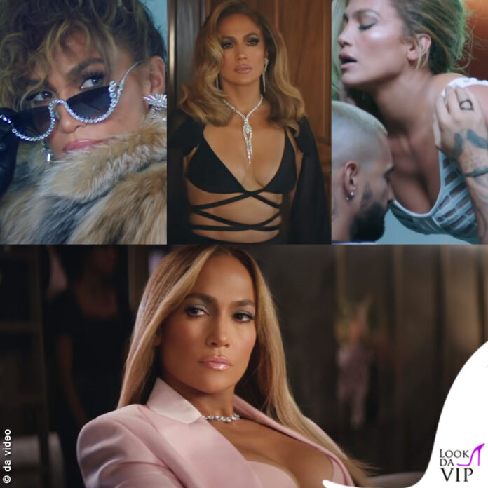 Jennifer Lopez video Pa Ti Lonely gioielli Yeprem longerie Cong Tri abito Genny blazer Magda Butrym