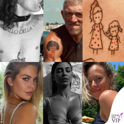 tatuaggi vip Maneskin Cassel Provvedi Caracciolo Rodriguez Pellegrini