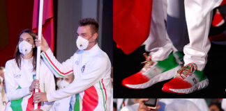 Olimpiadi Jessica Rossi Elia Viviani Nazionale Italiana divisa ufficiale Emporio Armani