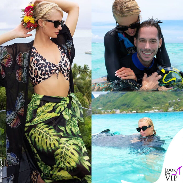 Fotos de sueños de luna de miel en Paris Hilton en Bora Bora