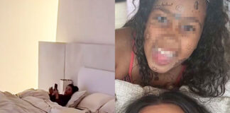 kim kardashian ripresa a letto dalla figlia north west: la star si infuria