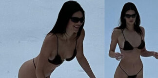 kendall jenner in montagna da micro bikini e look caldi e firmati