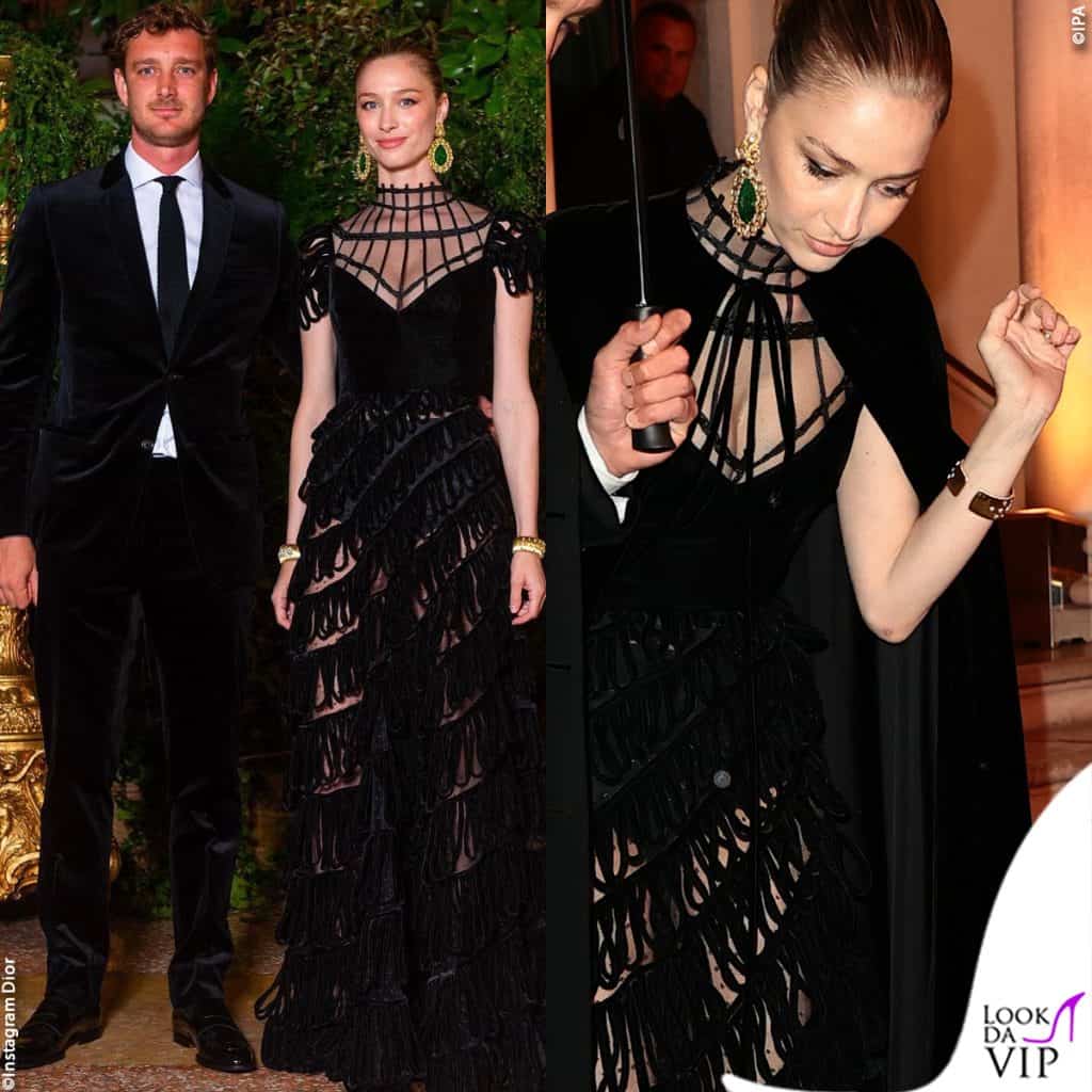 Beatrice Borromeo sexy e gotica a Venezia ma perde l orecchino