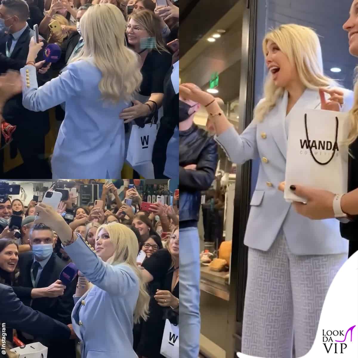 Wanda Nara torna a Parigi: è una business woman con maxi cappotto e borsa  griffata