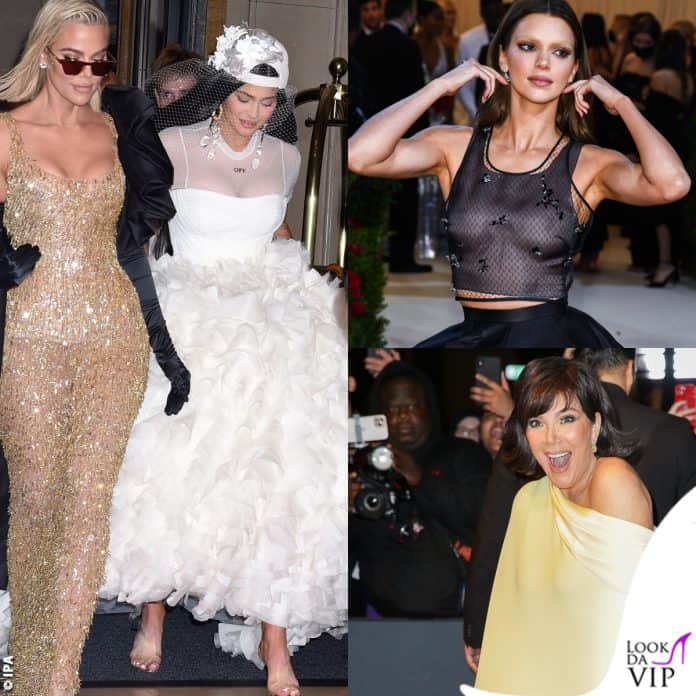 le kardashian danno spettacolo sul red carpet del met gala 2022