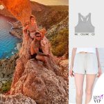 Chiara Ferragni top Celine shorts Brandy Melville vacanza Ibiza
