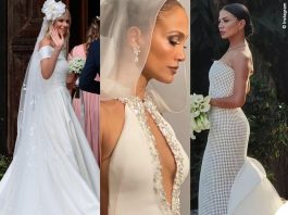 Federica Pellegrini Jennifer Lopez Demet Ozdemir abiti da sposa