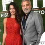 Amal Alamuddin Clooney tuta rossa Elie Saab