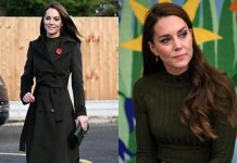 Kate Middleton a londra con l'abito low cost di Mango