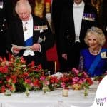 La regina Camilla e Kate Middleton alla Cena di Stato a Buckingham Palace
