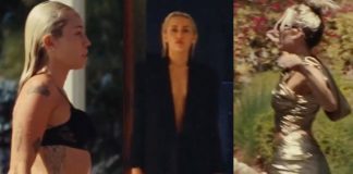 i look del video Flowers di Miley Cyrus