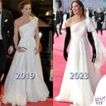 Kate Middleton in Alexander McQueen ai Bafta Awards 2023 con il principe William