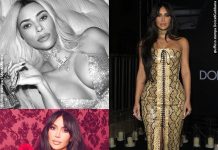 Kim Kardashian in Dolce Gabbana alla Milano Fashion Week