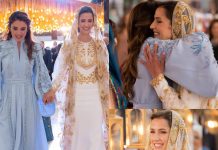 Rajwa Al Saif abito Honayda regina Rania di Giordania abito Saiid Kobeisy Henna party