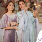 Rajwa Al Saif abito Honayda regina Rania di Giordania abito Krikor Jabotian