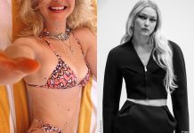 Gigi Hadid bikini Tropic of C look Versace