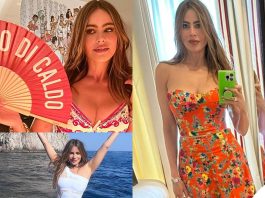 I look di Sofia Vergara in vacanza a Capri