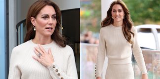 Kate Middleton in bianco è audace