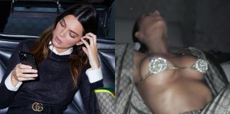 Kendall Jenner e Kim Kardashian in Gucci
