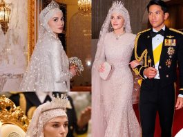 I look delle nozze dei principi del Brunei