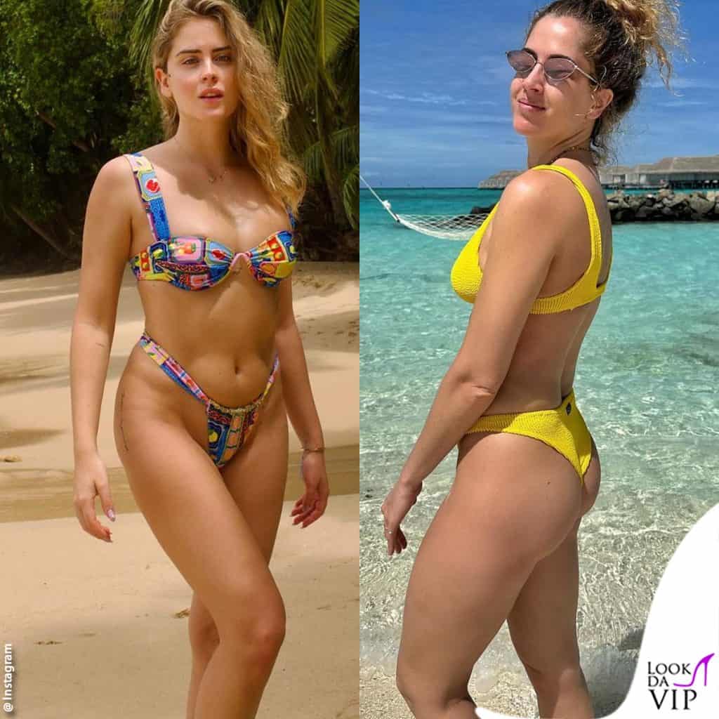 Valentina e Francesca Ferragni: sfida di bikini - Look da Vip