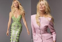 Claudia Schiffer testimonial Versace