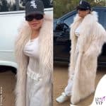 Rihanna pelliccia Dolce e Gabbana scarpe Fenty x Puma 5