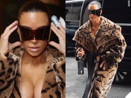 Kim Kardashian alla Paris Fashion Week per lo show di Balenciaga