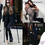 Victoria Beckham piede rotto e stampelle: che stile!