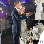 il matrimonio di Michela Persico e Daniele Rugani: il wedding dress della sposa è firmato Galia Lahav