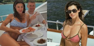 Elisabetta Canalis, vacanza in barca in bikini