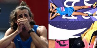 Gianmarco Tamberi Parigi 2023 atletica calze