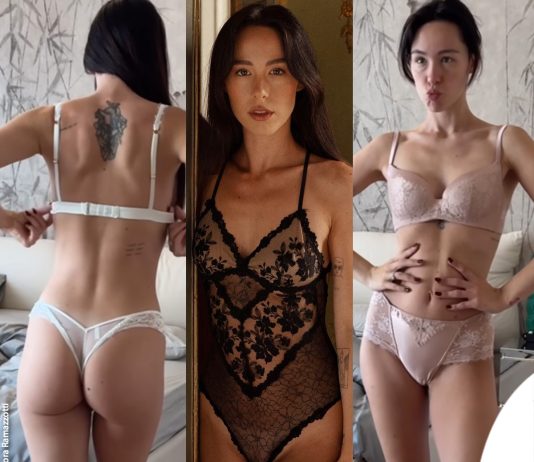 Aurora Ramazzotti in lingerie Intimissimi