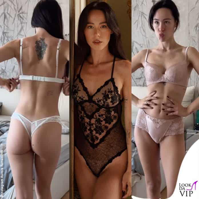 Aurora Ramazzotti in lingerie Intimissimi