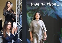 MFW Belen Cecilia Rodriguez Veronica Cozzani sfila per Martino Midali