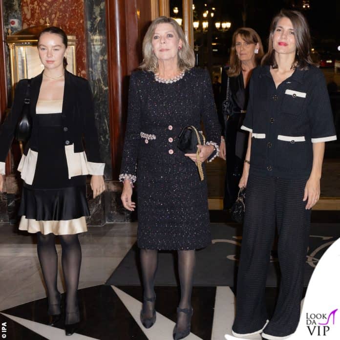 Carolina di Monaco Charlotte Casiraghi Alexandra di Hannover completo Chanel